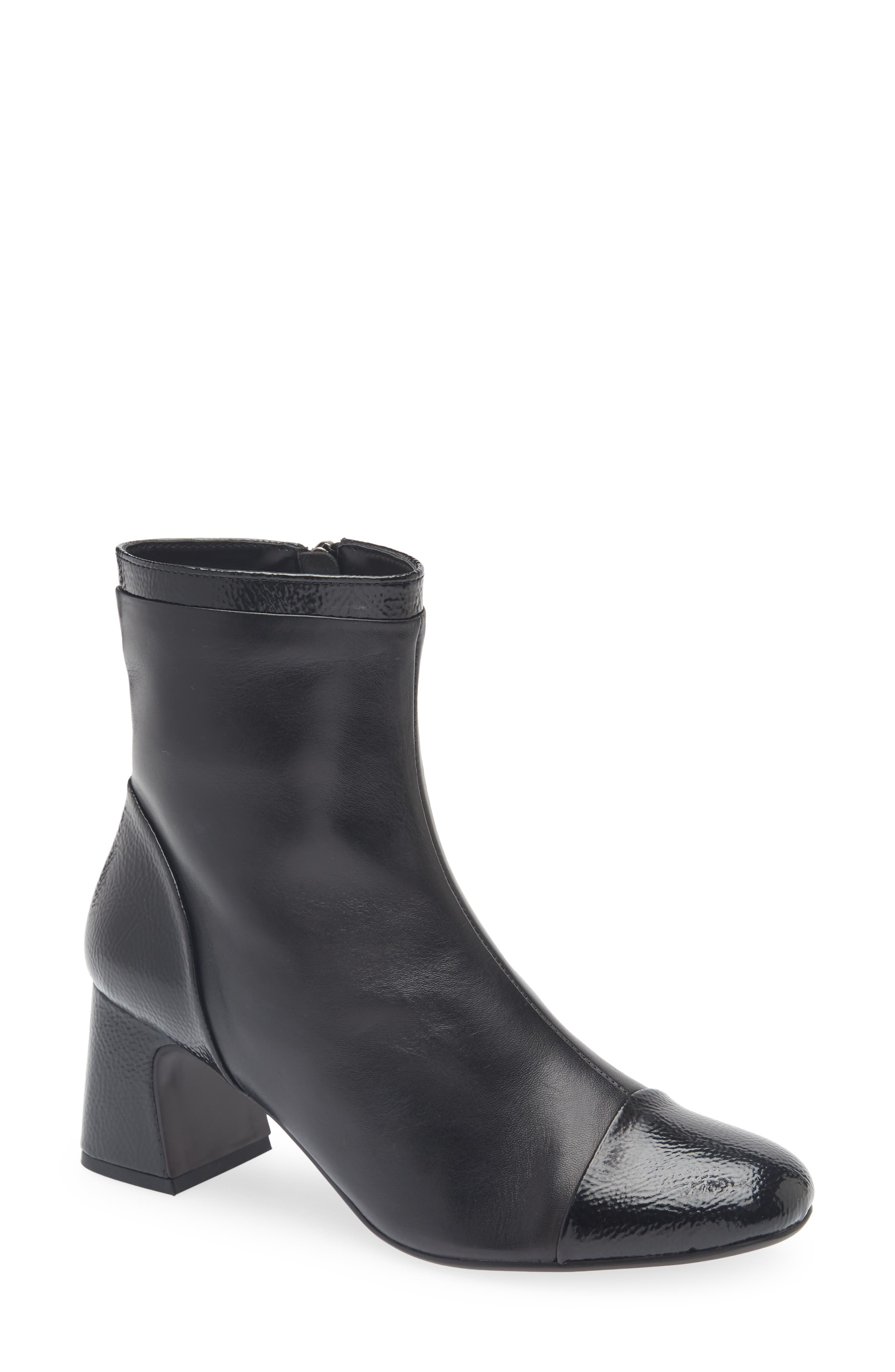 Regarde Le Ciel Mya Block Heel Bootie, Main, color, Twinkle/ Nappa Black