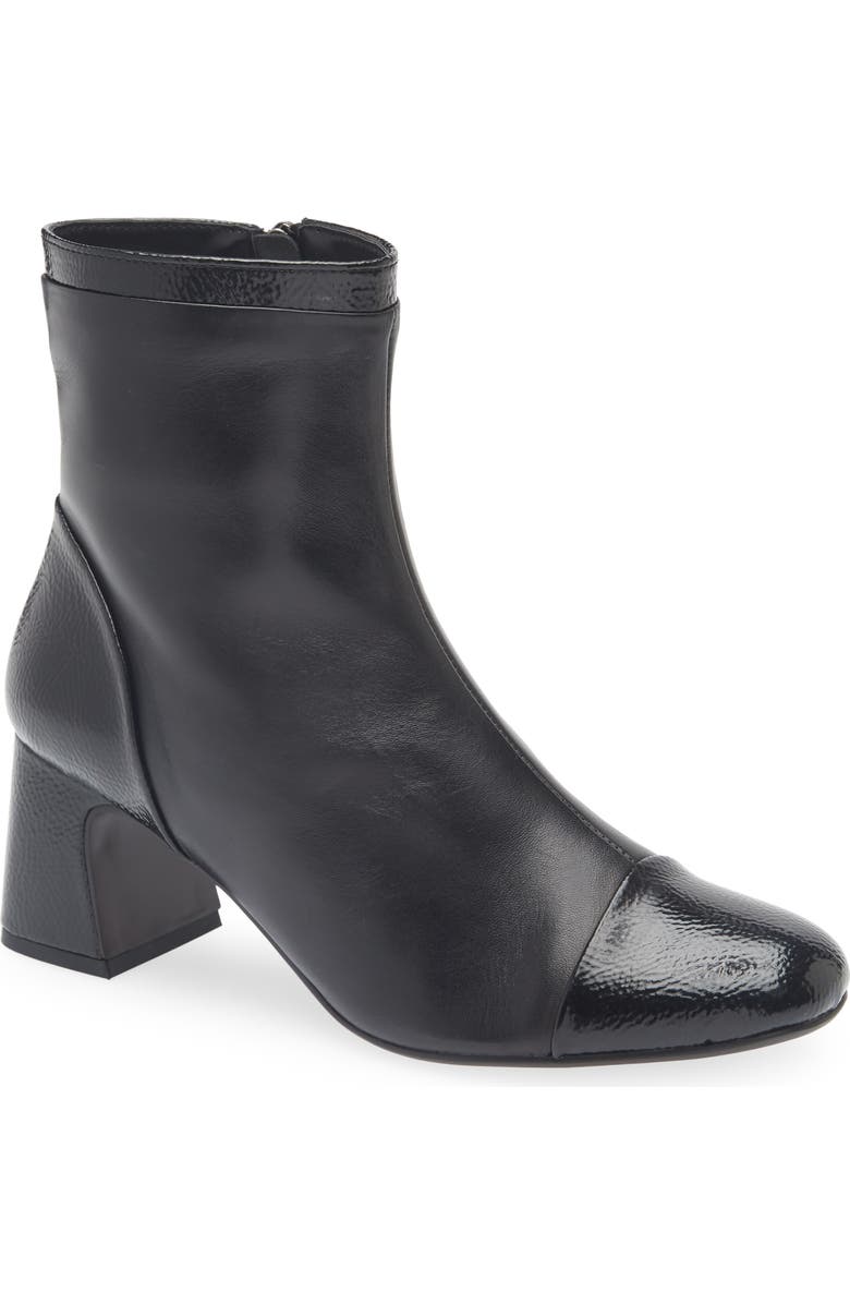 Regarde Le Ciel Mya Block Heel Bootie, Main, color, Twinkle/ Nappa Black