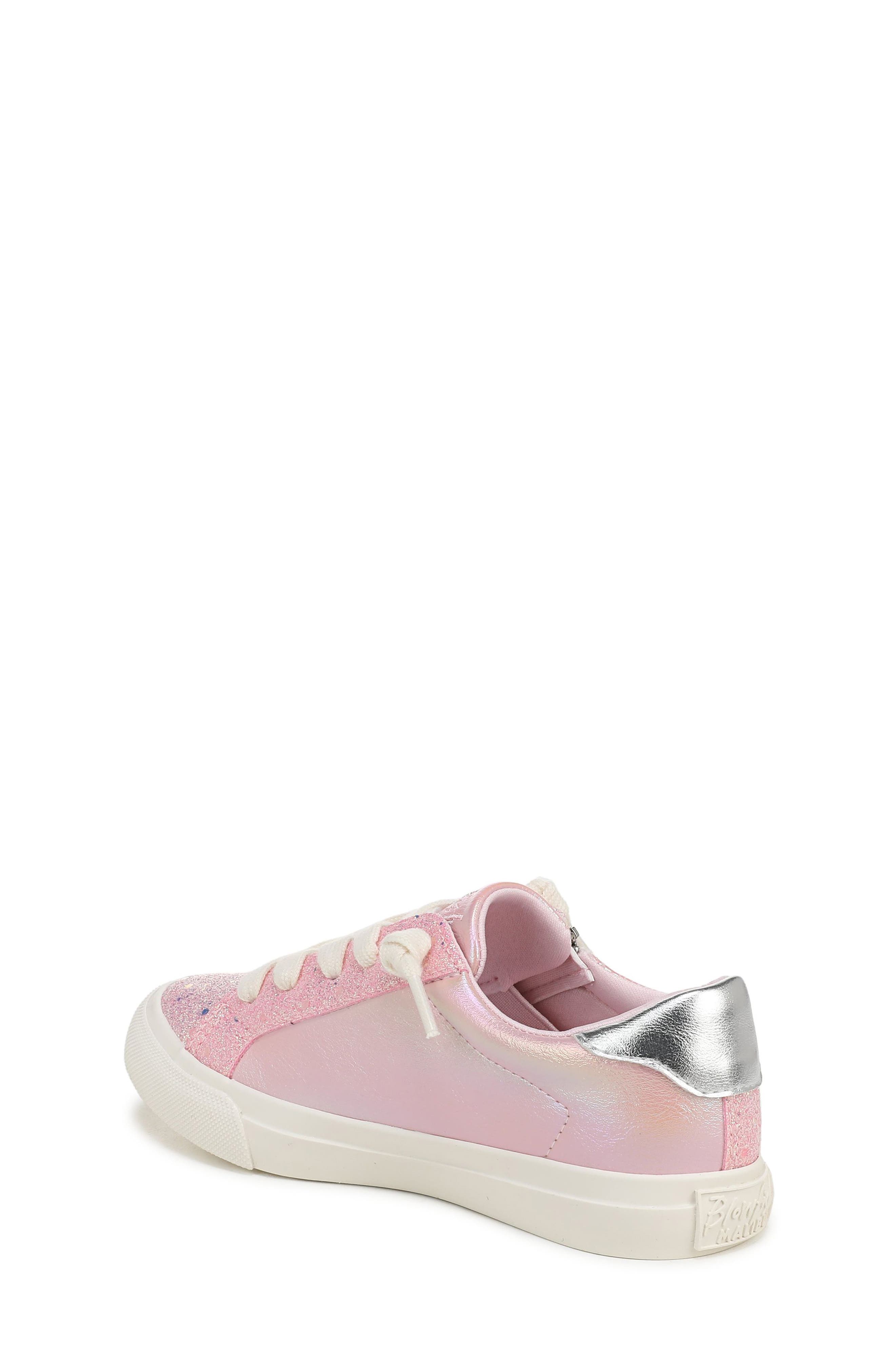 Kids' Perfect Glitter Sneaker, Alternate, color, PINK LEATHER