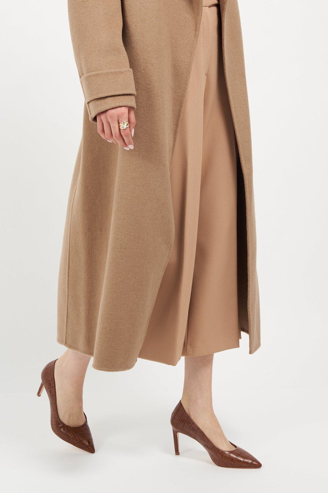 Joan Oloff Shoes Deborah 2.0 Pump, Alternate, color, Brown Croco