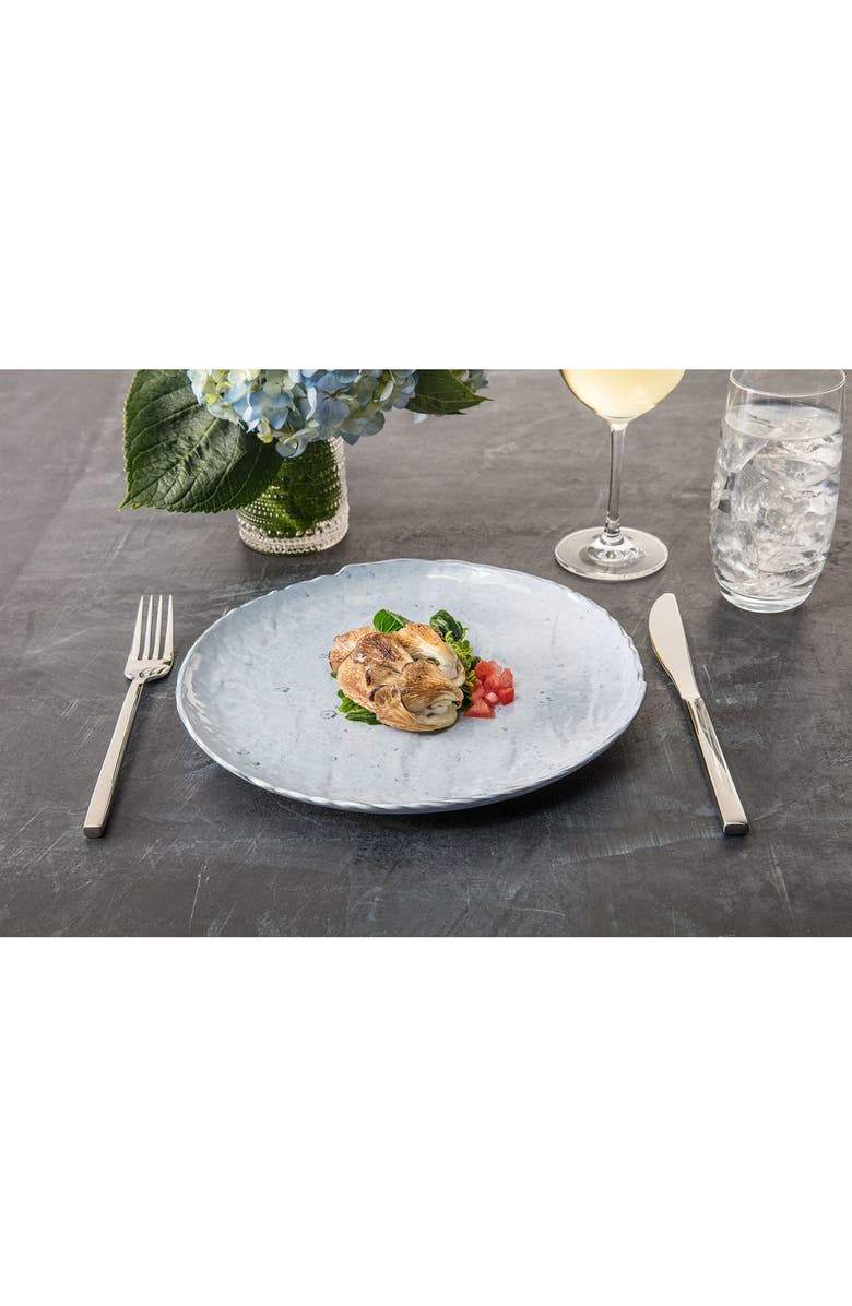 Fortessa Arezzo Brushed 40-Piece Flatware Set, Alternate, color, Silver