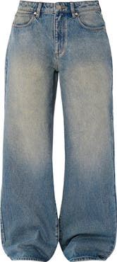 ABRAND <p>Relaxed Wide Leg Jeans (Kit)</p>