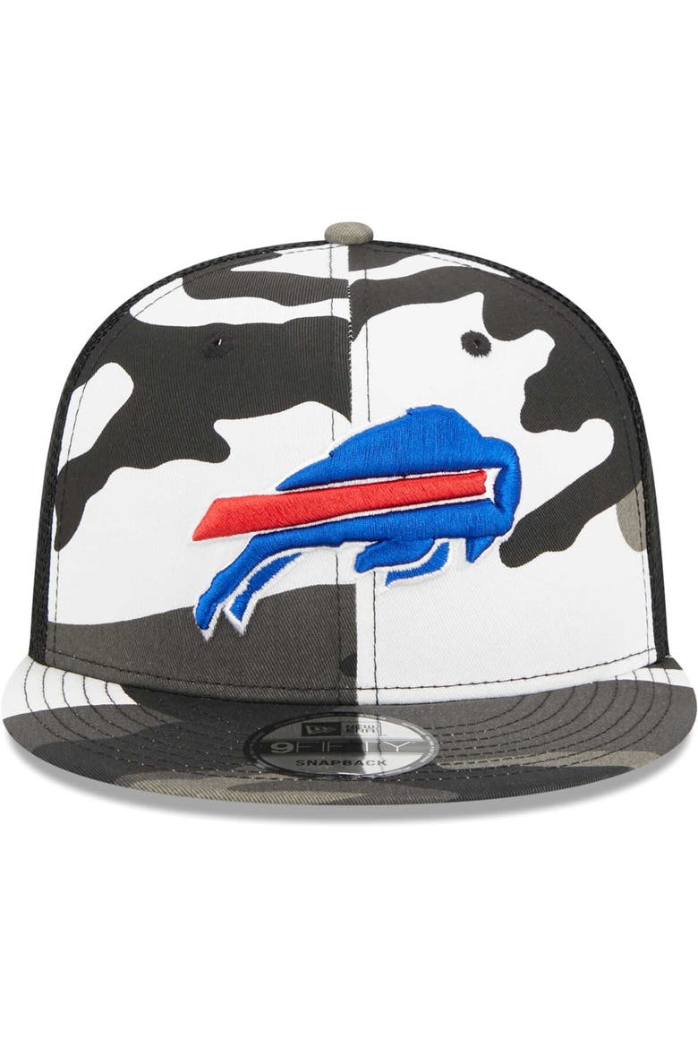 Men's New Era Urban Camo Buffalo Bills 9FIFTY Trucker Snapback Hat, Alternate, color, Camo