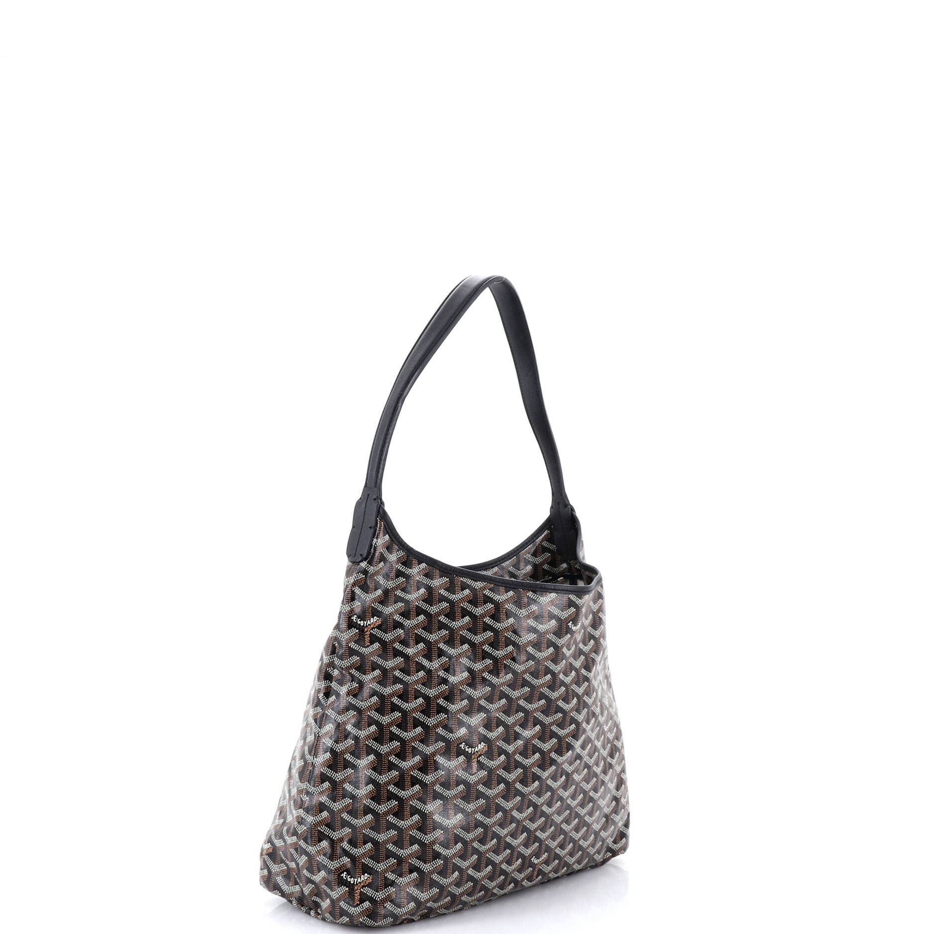 Pre-Owned Goyard Boheme Hobo Coated Canvas, Alternate, color, Black