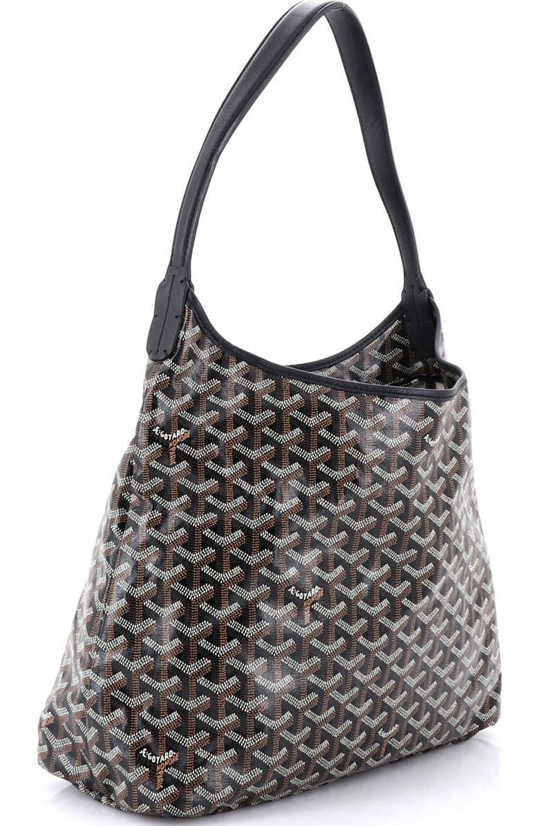 Pre-Owned Goyard Boheme Hobo Coated Canvas, Alternate, color, Black
