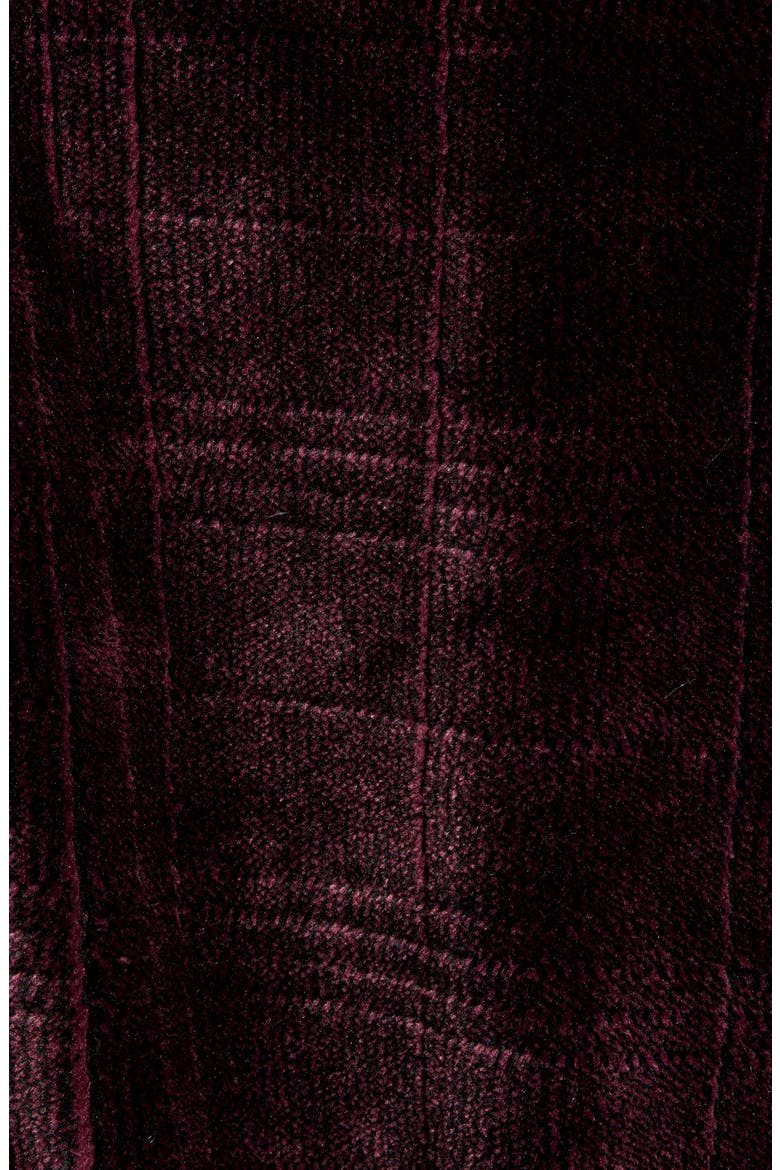 Heather Jacquard Robe, Alternate, color, WINE