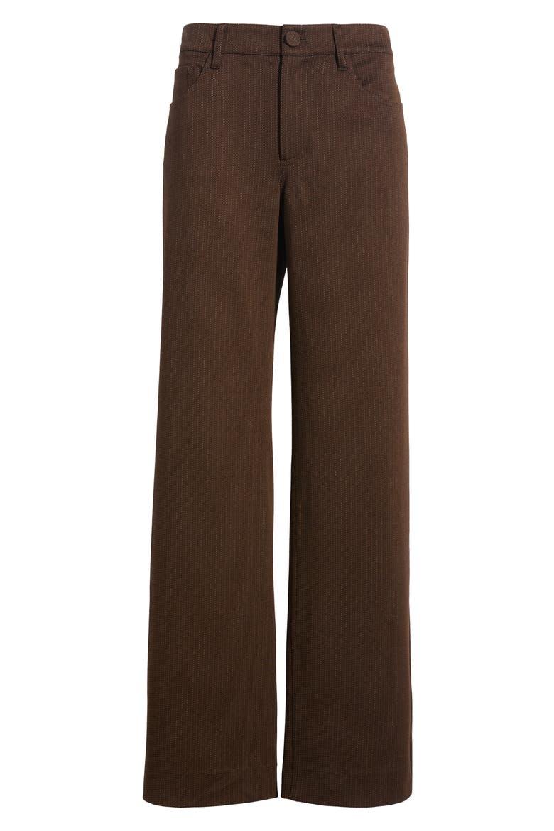 Cam Jacquard Stretch Ponte Pants, Main, color, BROWN MULTI