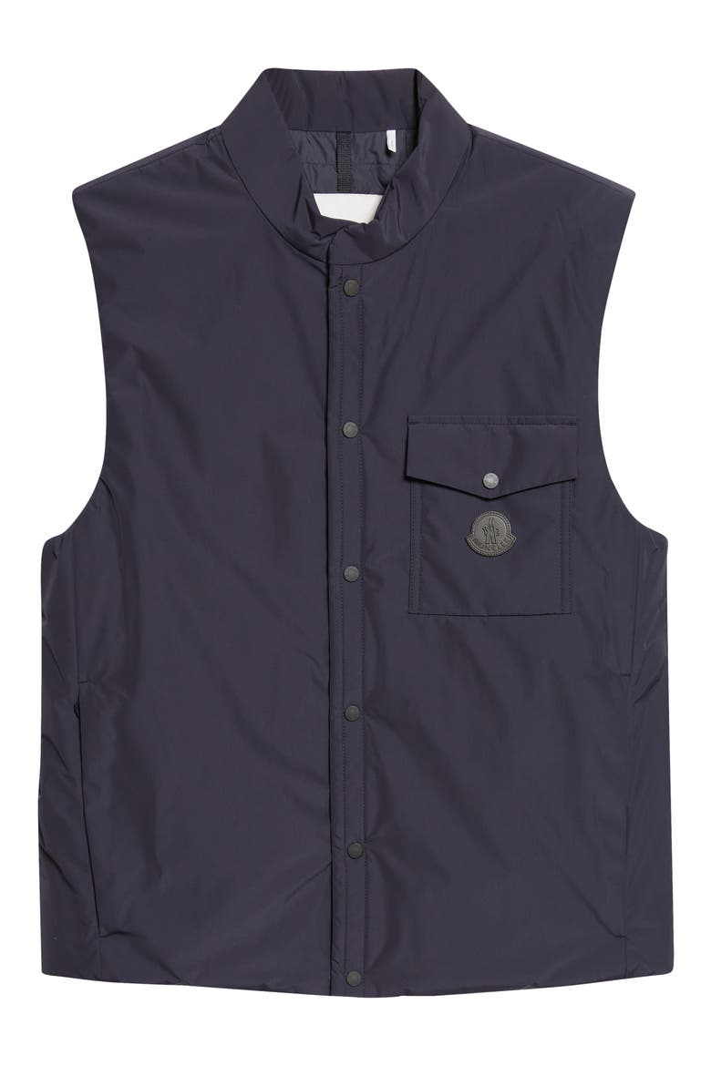 Sahel Water Repellent Down Vest, Alternate, color, NAVY BLUE