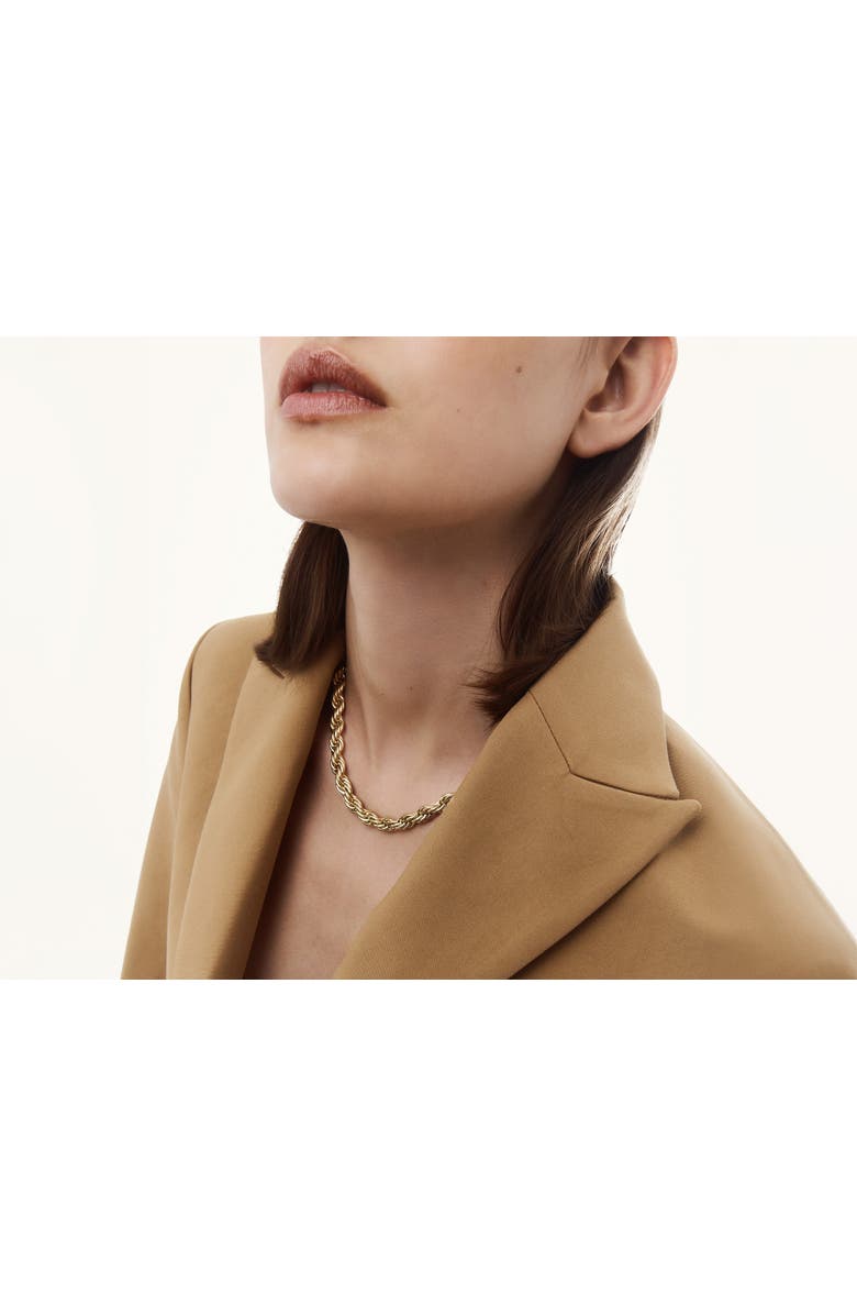 Hey Harper Chunky Silhouette Necklace, Alternate, color, Gold