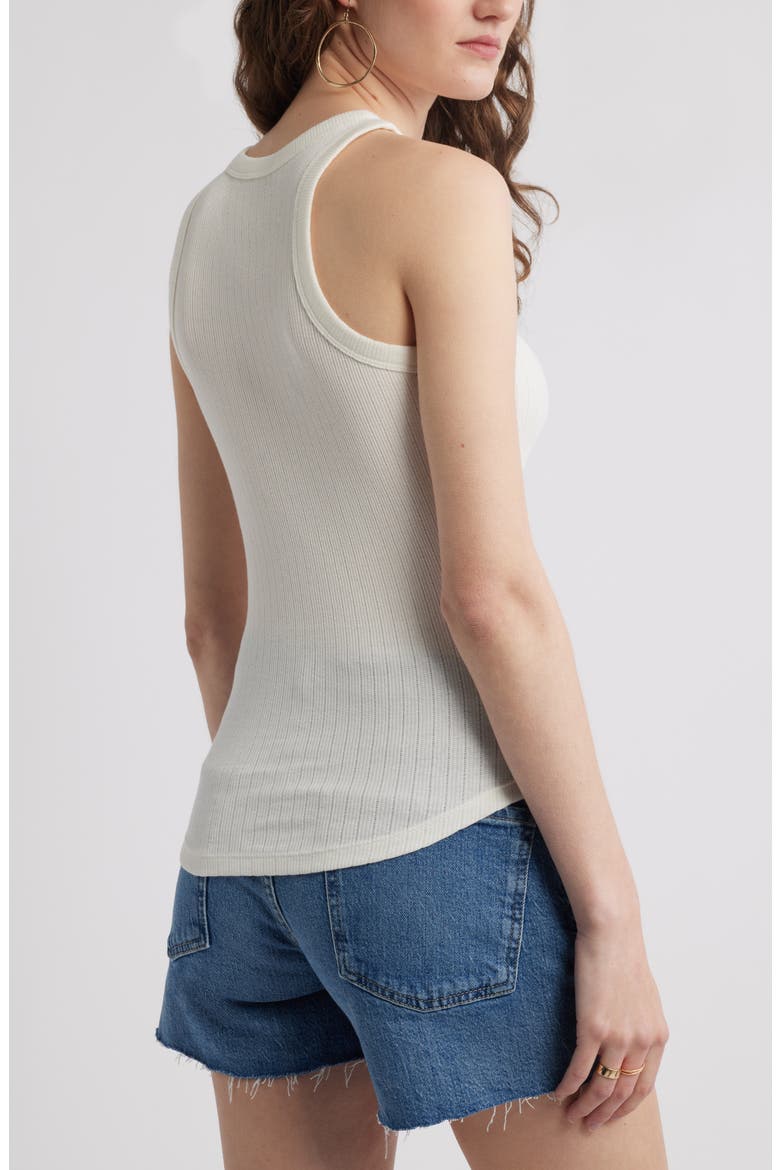 Pointelle Rib Crewneck Tank, Alternate, color, IVORY EGRET