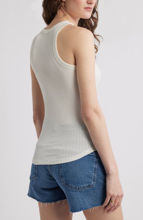 TREASURE & BOND TREASURE & BOND POINTELLE RIB CREWNECK TANK