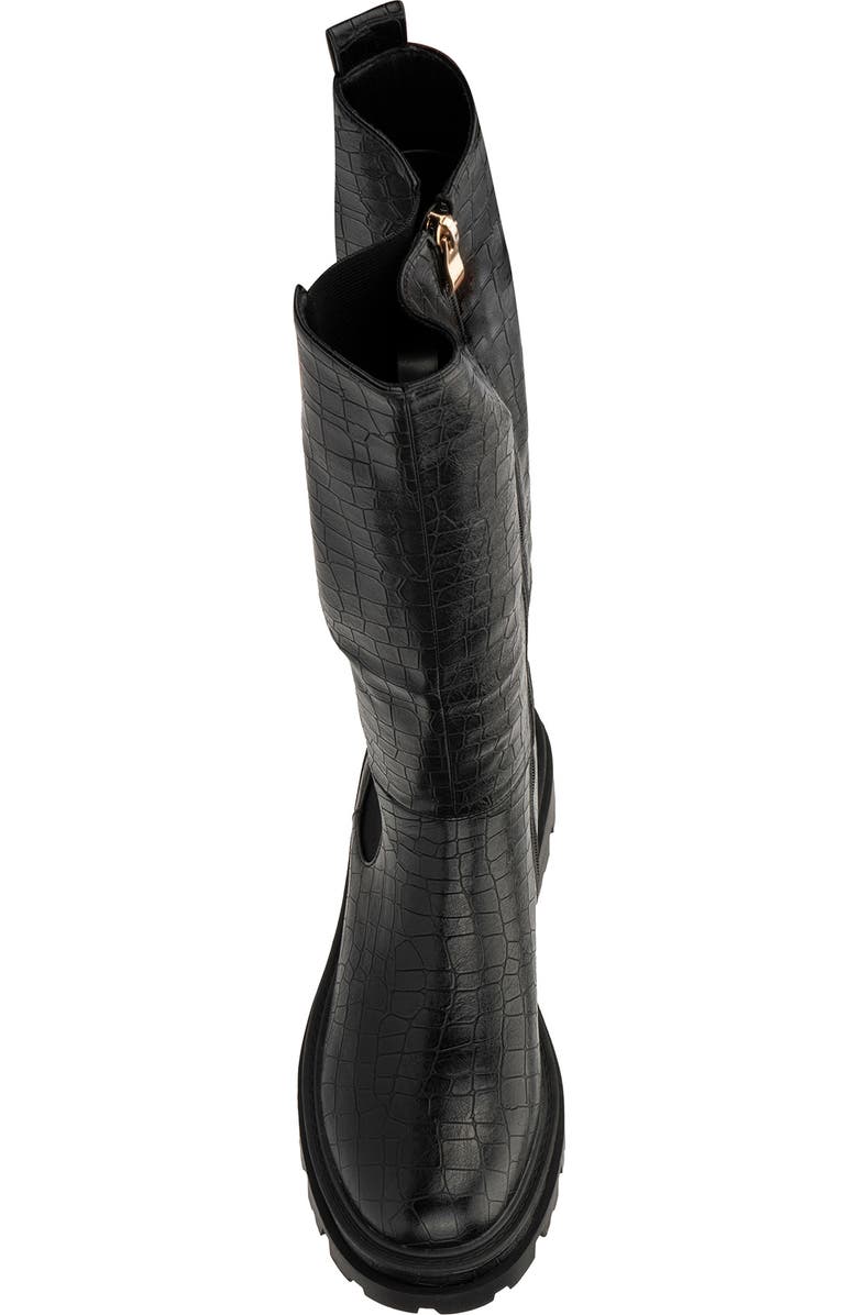 TORGEIS Madina Croc Embossed Lug Sole Boot, Alternate, color,