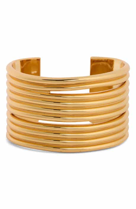 Madewell Cutout Ribbed Cuff Bracelet