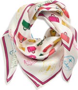 Echo Luggage Silk Square Scarf