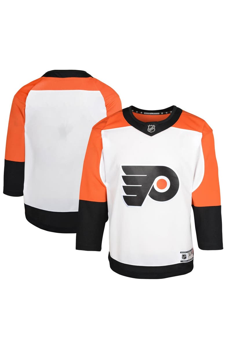 Outerstuff Youth White Philadelphia Flyers Away Premier Jersey, Main, color, White