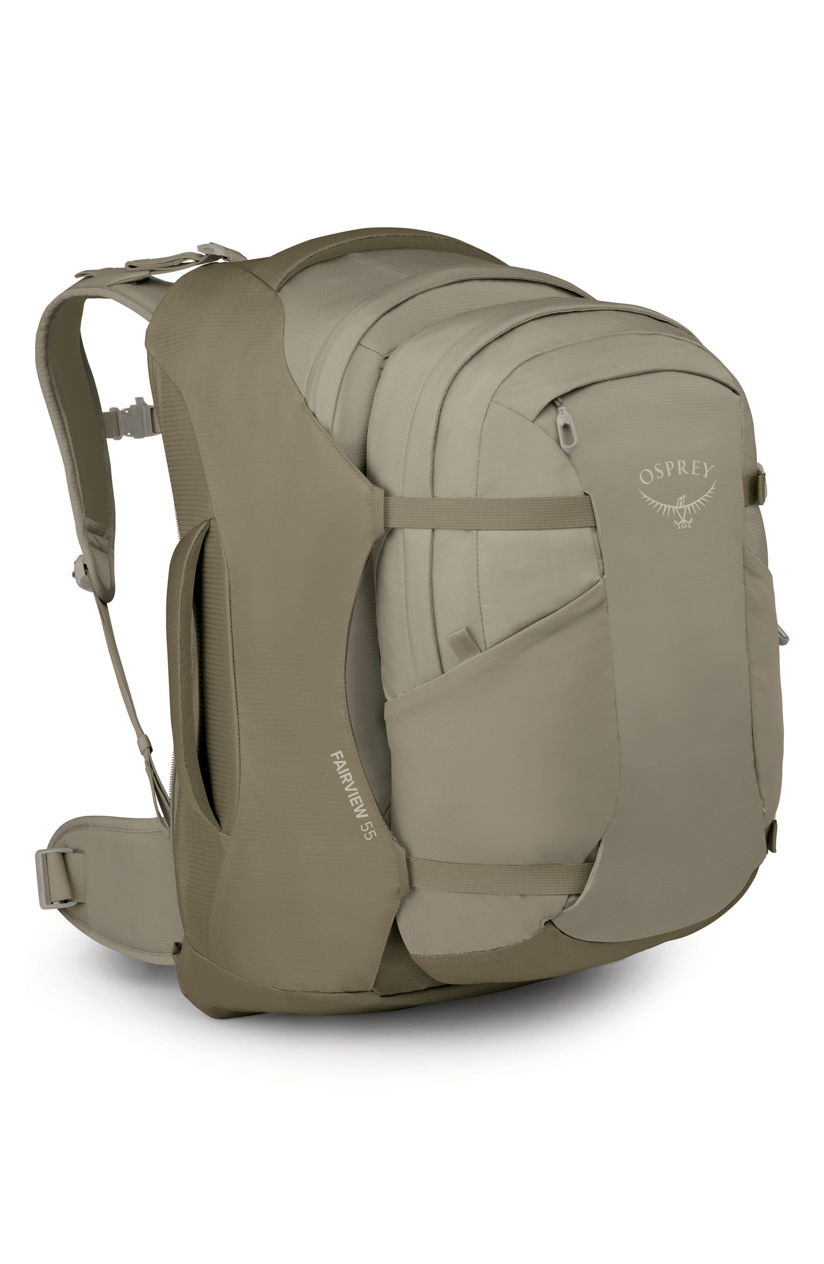 Osprey FAIRVIEW 55 CASCADE BLUE-TORRE, Alternate, color, Sawdust/ Olive Tan