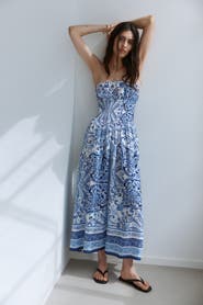 H&M Smocked Bandeau Dress