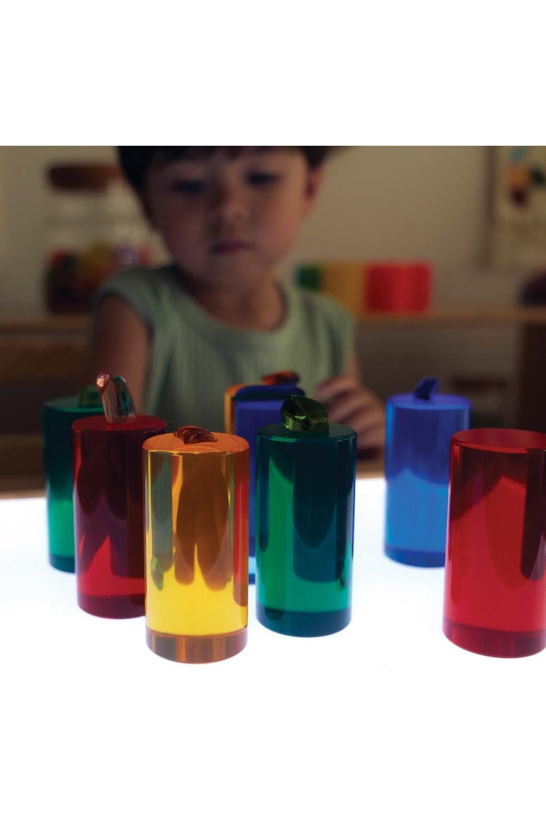Kaplan Early Learning Company Light and Color Cylinder Set - 8 Pieces, Alternate, color, Multicolored
