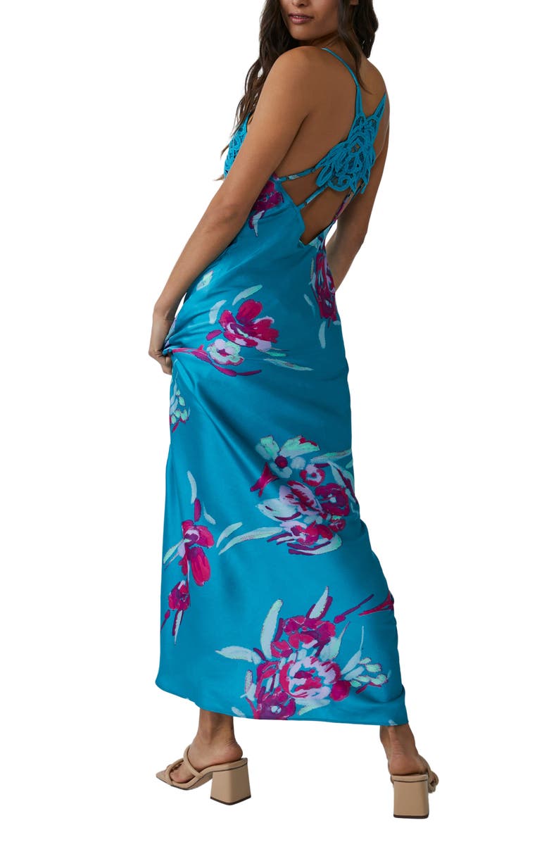 Free People Forever Yours Floral Slip Dress, Alternate, color,