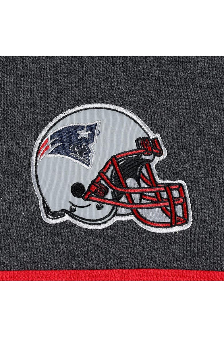 Men's Starter Heather Charcoal/Navy New England Patriots Extreme Pullover Hoodie, Alternate, color, Gray