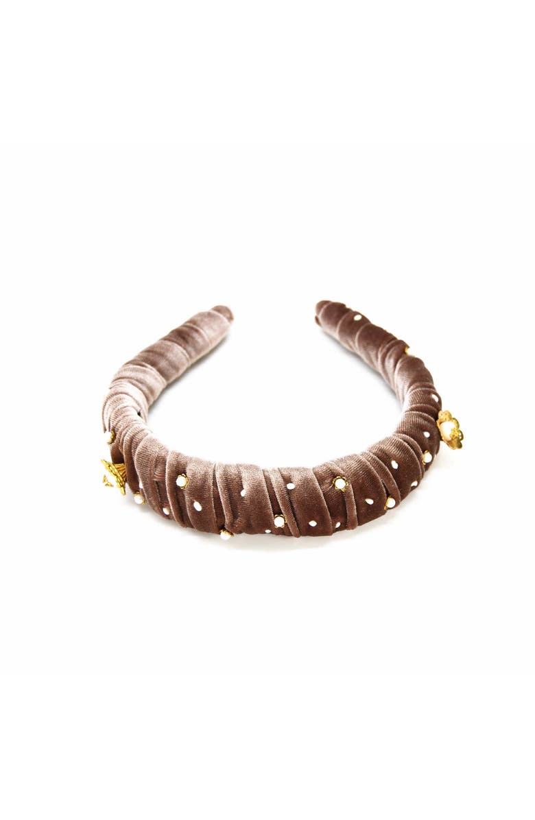 ADIBA Kalmia Headband, Main, color, Brown