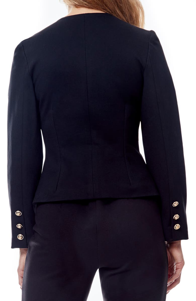 BY DESIGN Europe Ponte Jacket, Alternate, color, Black