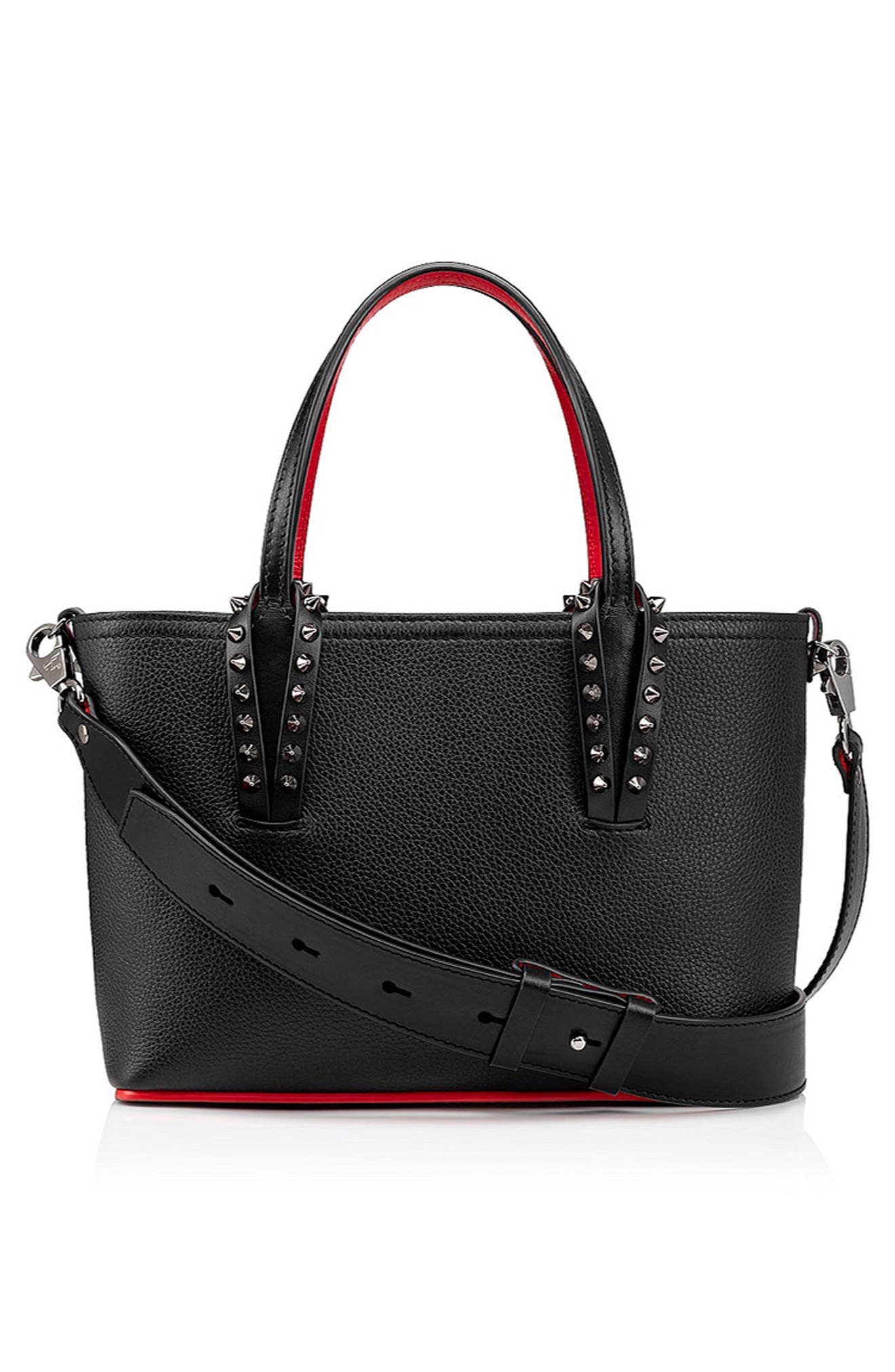 Christian Louboutin Mini Cabata Empire Calfskin Tote, Alternate, color, 