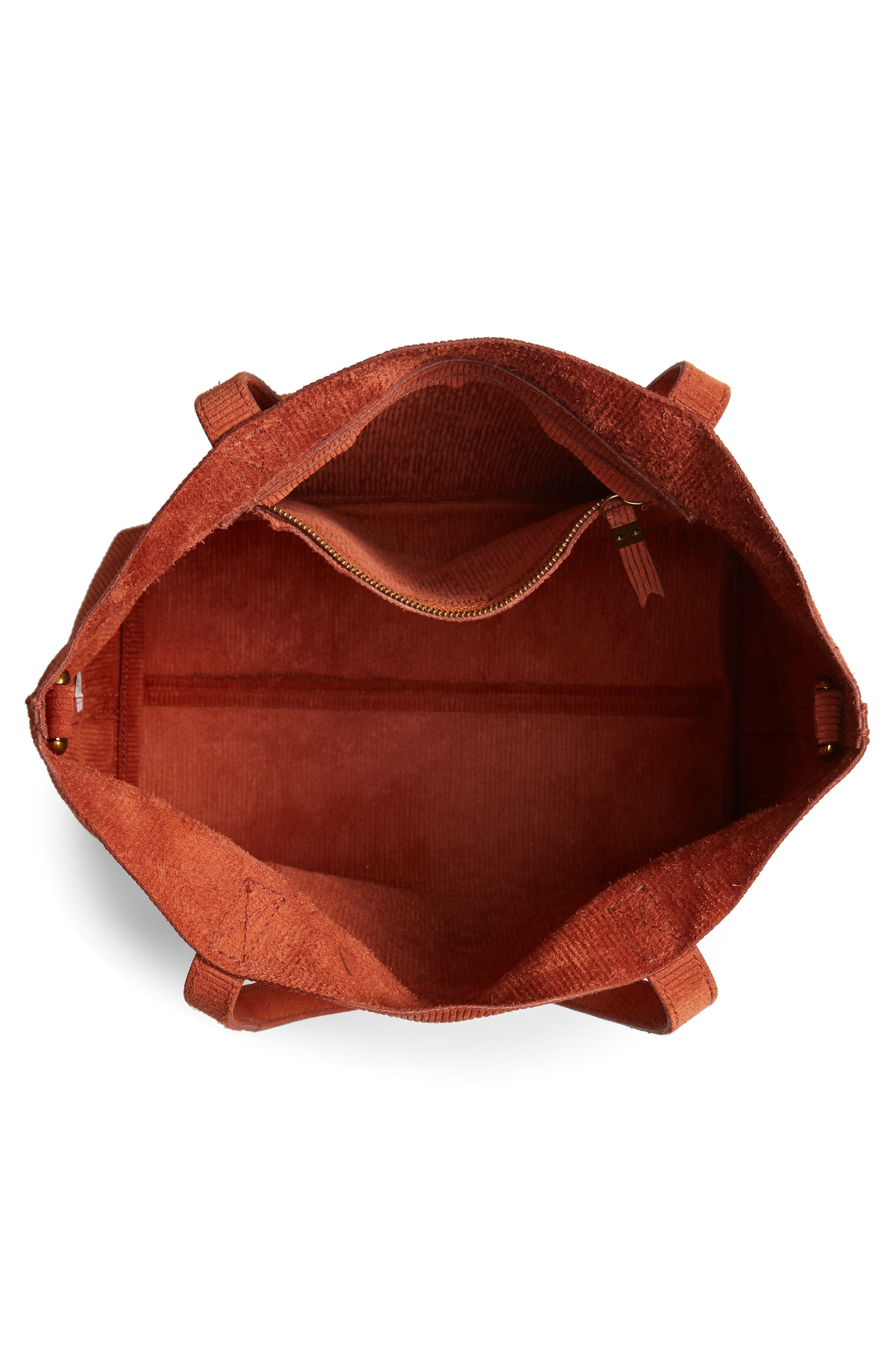 Madewell The Medium Transport Tote Corduroy Suede Edition, Alternate, color, 