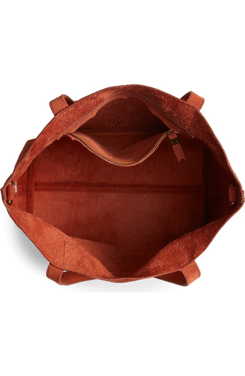 Madewell The Medium Transport Tote Corduroy Suede Edition, Alternate, color,
