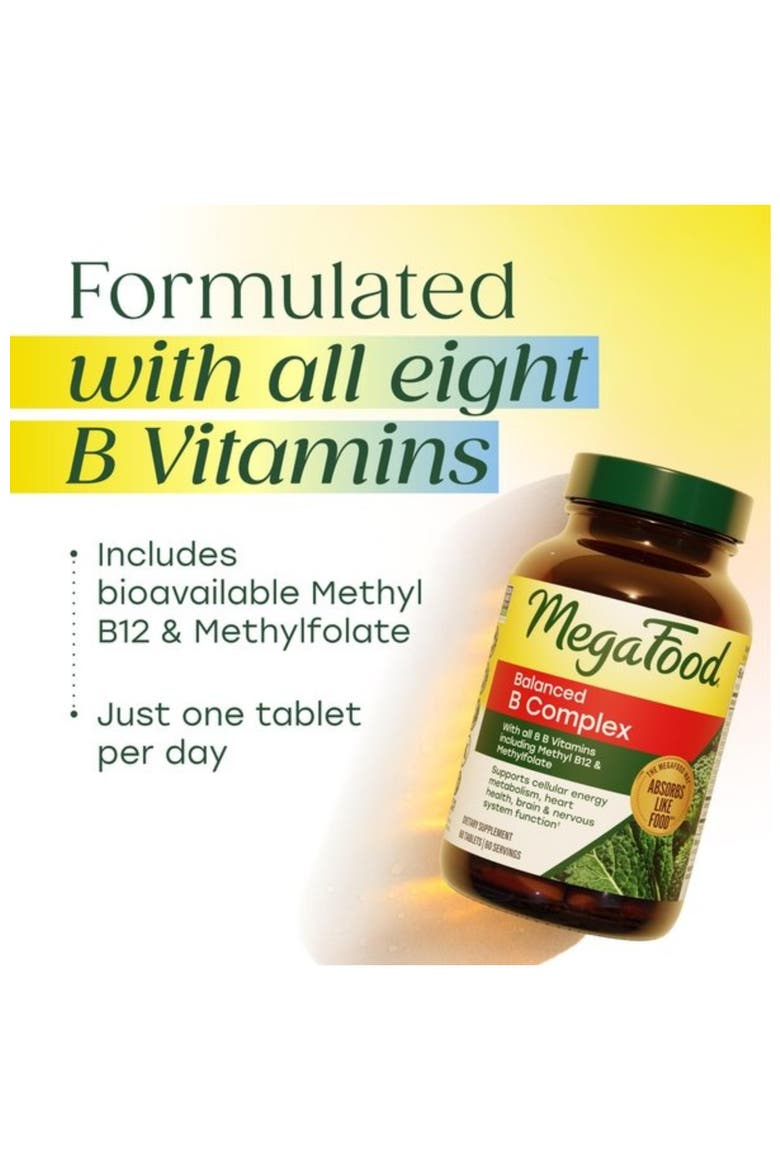 Balanced B Complex with all 8 B Vitamins, Vegan, 90 Tablets, Alternate, color, None