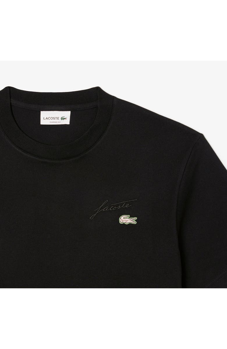 Lacoste Classic Fit Cotton T-Shirt, Alternate, color, Black