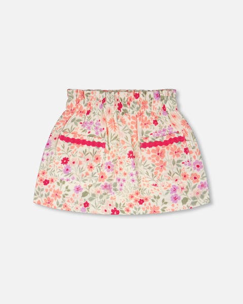 Muslin Flared Flowers Skort (Toddler, Little Kid & Big Kid)
