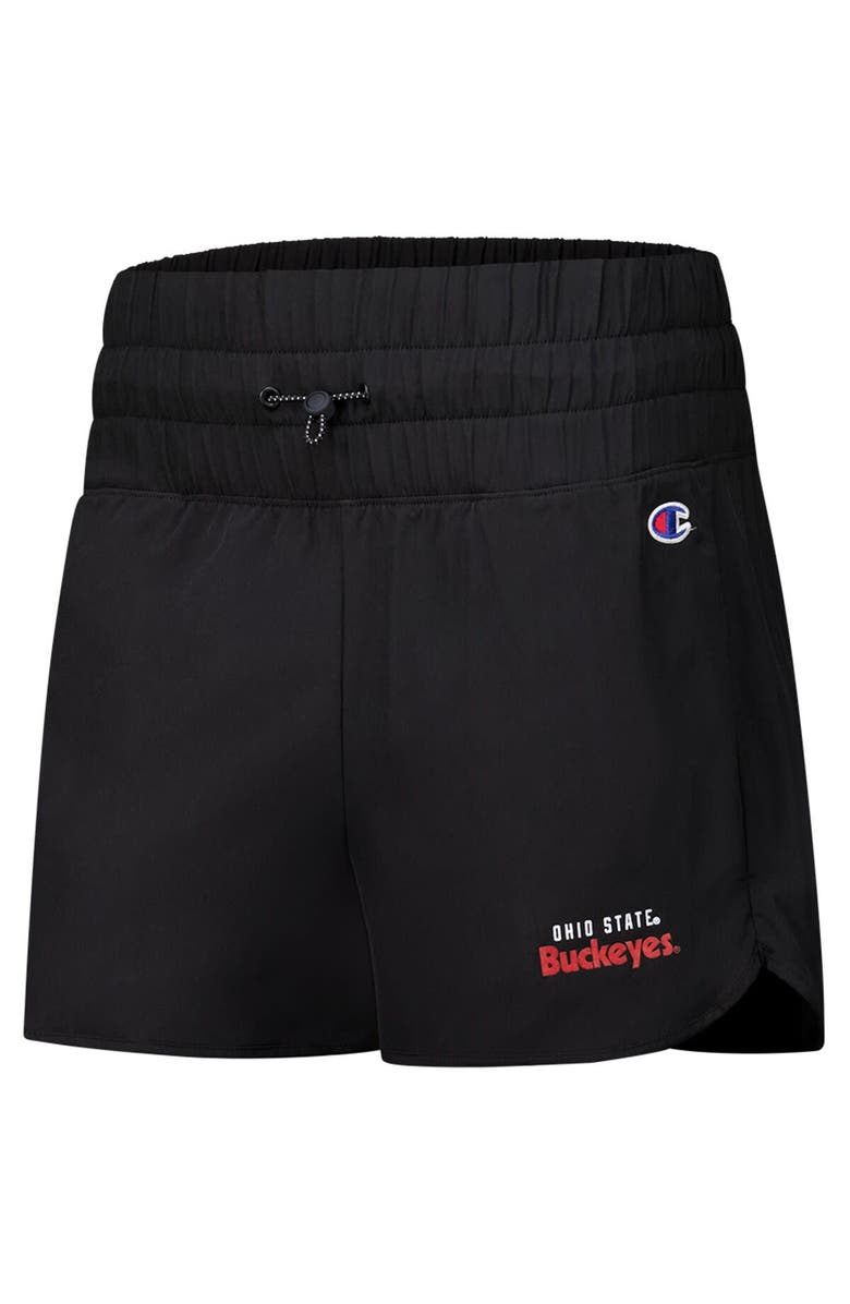 Champion Women's Champion Black Ohio State Buckeyes Tailgate Her Woven Shorts, Alternate, color, Black