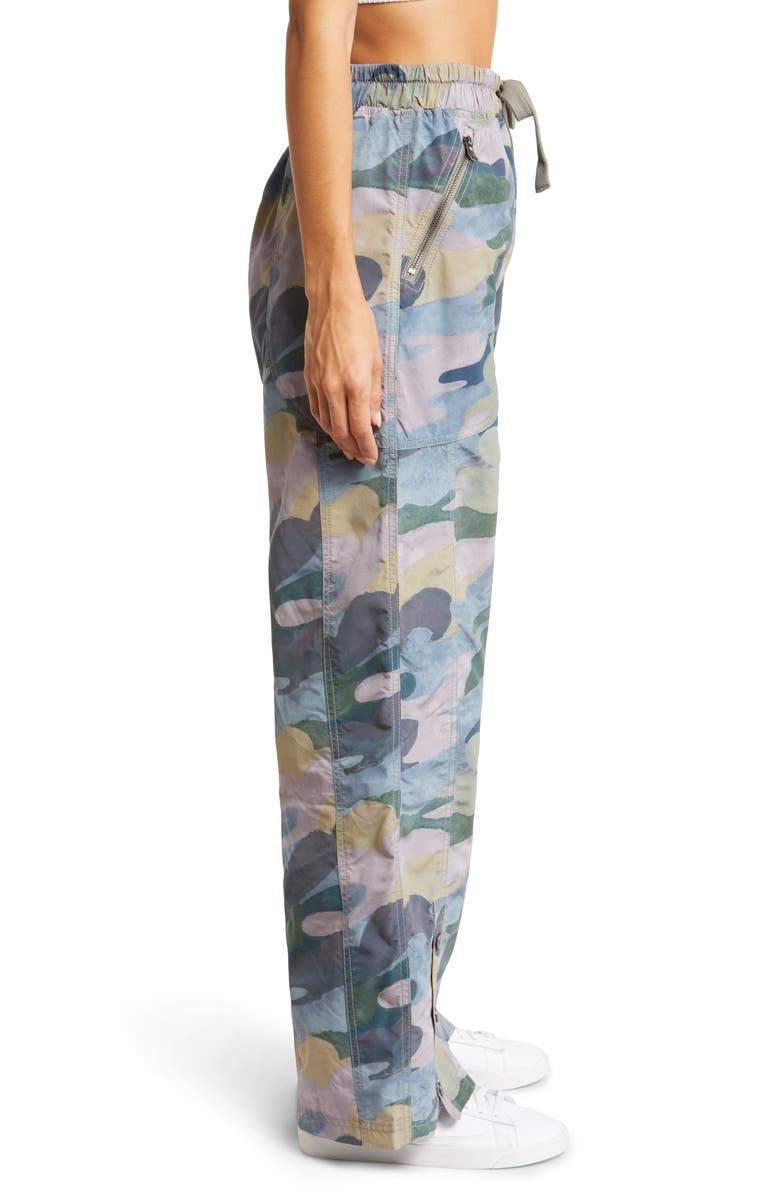 Free People Stadium Camouflage Print Pants, Alternate, color, 