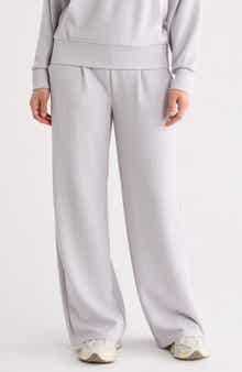 90 DEGREE BY REFLEX Ribbed Scuba Wide Leg Pants