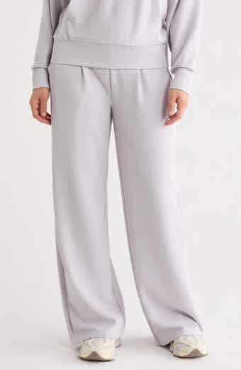 90 DEGREE BY REFLEX Ribbed Scuba Wide Leg Pants