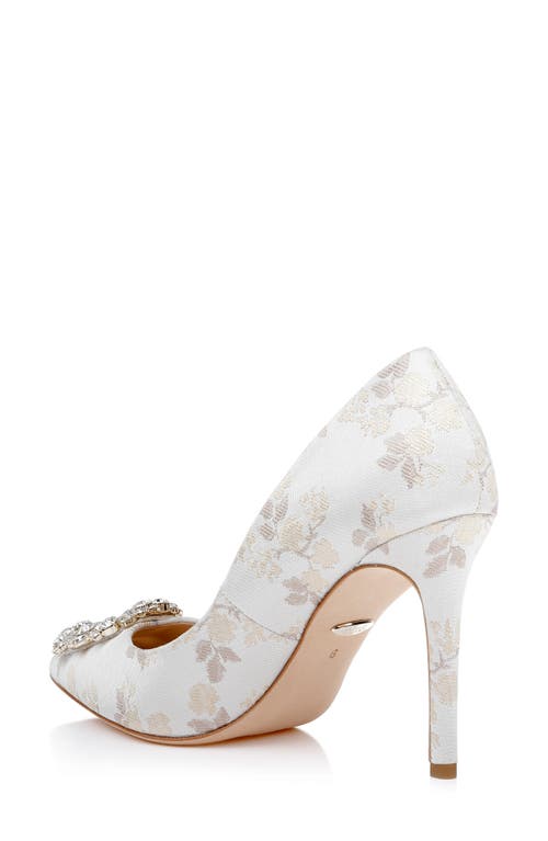 BADGLEY MISCHKA BADGLEY MISCHKA BRIDAL BADGLEY MISCHKA COLLECTION CHER CRYSTAL EMBELLISHED PUMP
