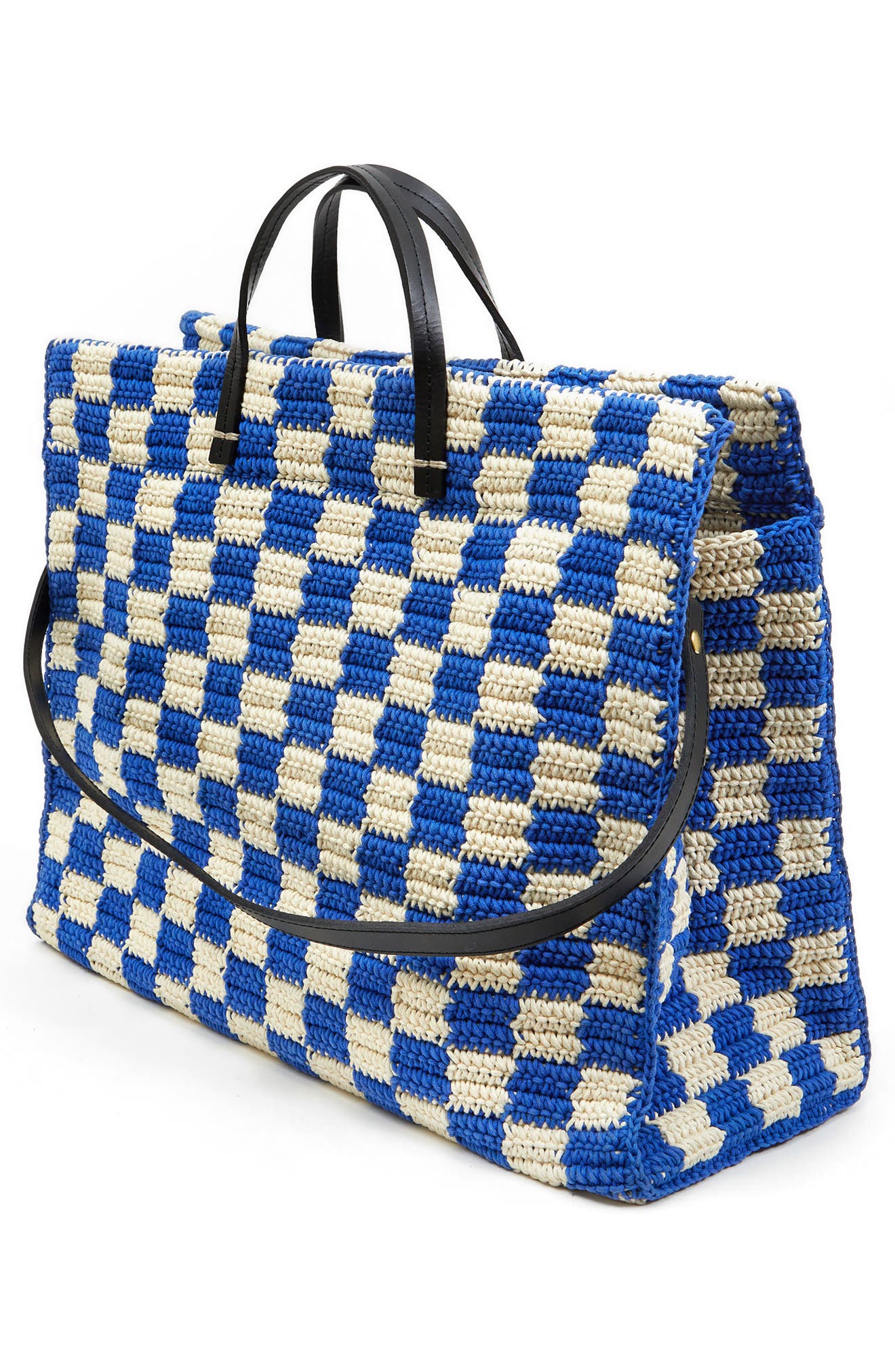 Clare V. Summer Simple Crochet Cotton Tote, Alternate, color, 