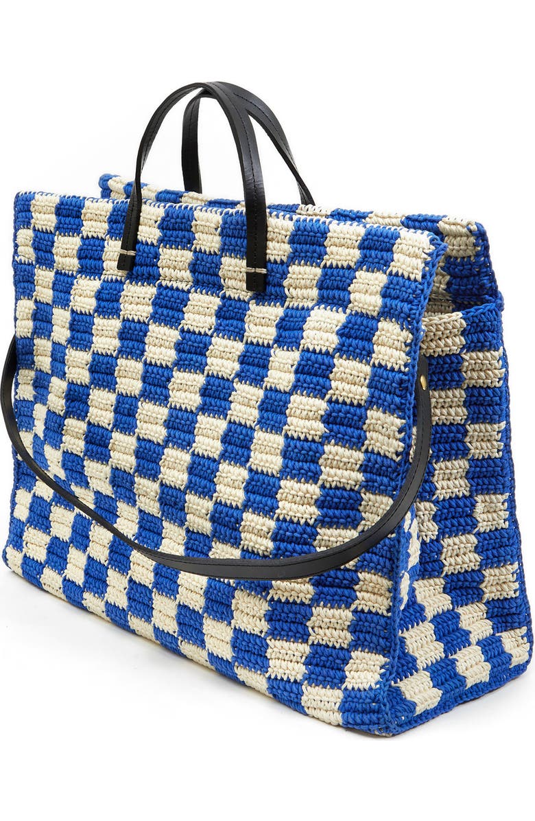 Clare V. Summer Simple Crochet Cotton Tote, Alternate, color,