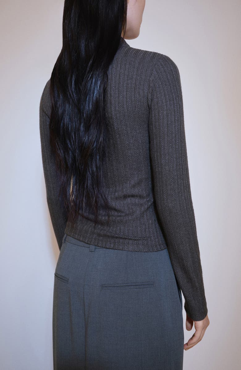 MANGO Half Zip Sweater, Alternate, color, 