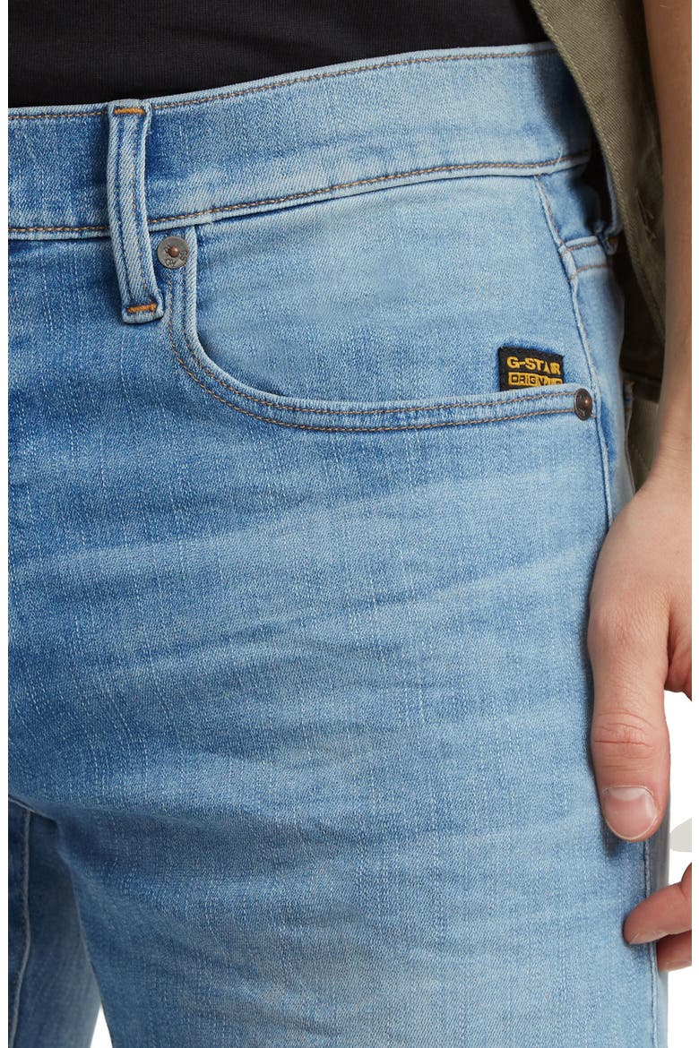 3301 Slim Fit Jeans, Alternate, color, LIGHT INDIGO AGED
