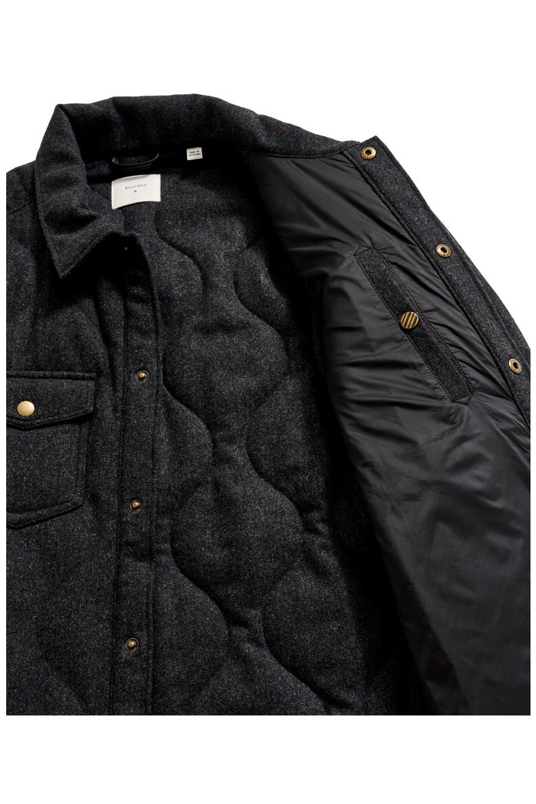 Onion Quilted Wool Blend Shirt Jacket, Alternate, color, CHARCOAL HEATHER