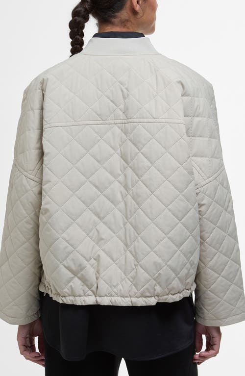 Barbour Emlyn Quilted Bomber Jacket In Neutral