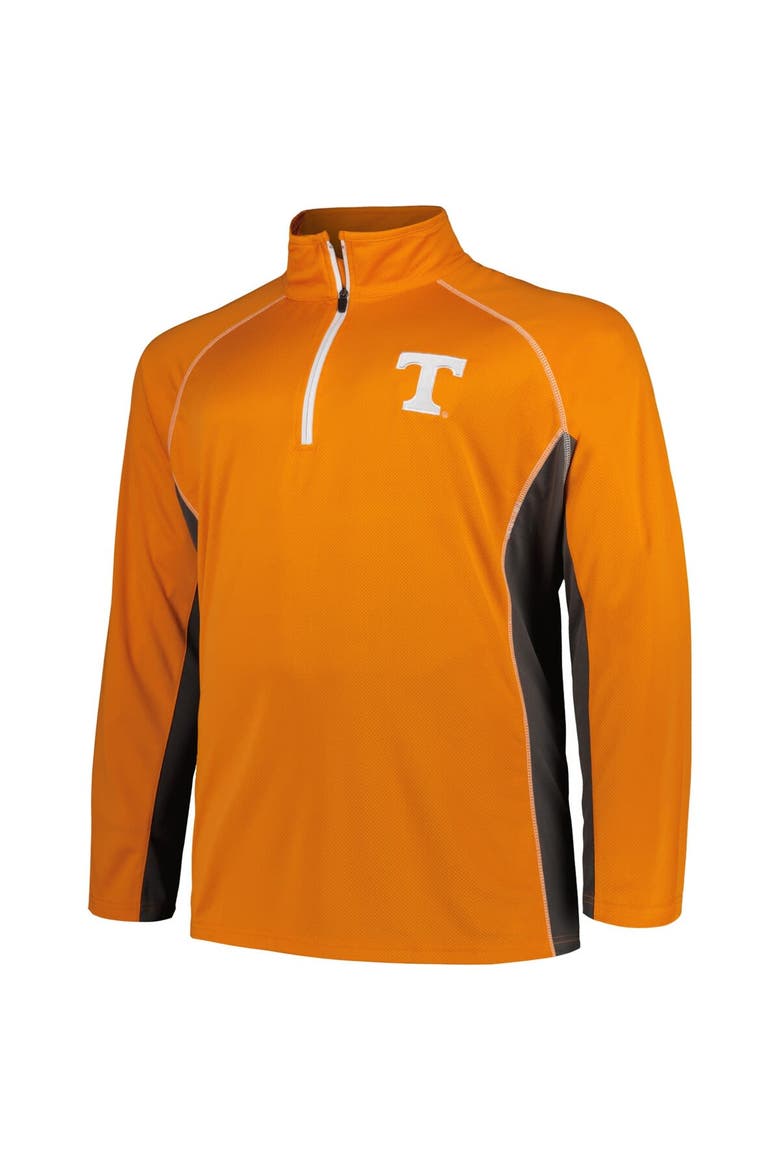 Men's Profile Tennessee Orange Tennessee Volunteers Big & Tall Quarter-Zip Raglan Jacket, Alternate, color, Tennessee Orange