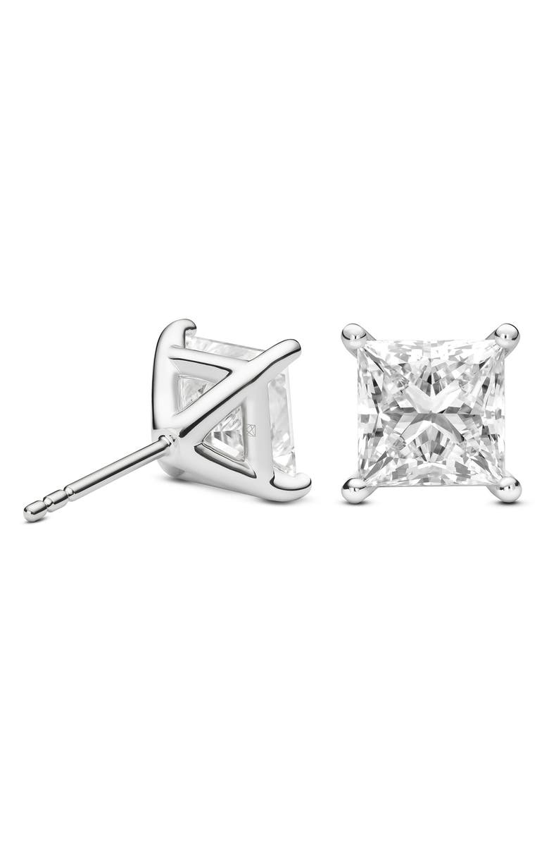 LIGHTBOX 4-Carat Princess Cut Lab Grown Diamond Stud Earrings, Alternate, color, 