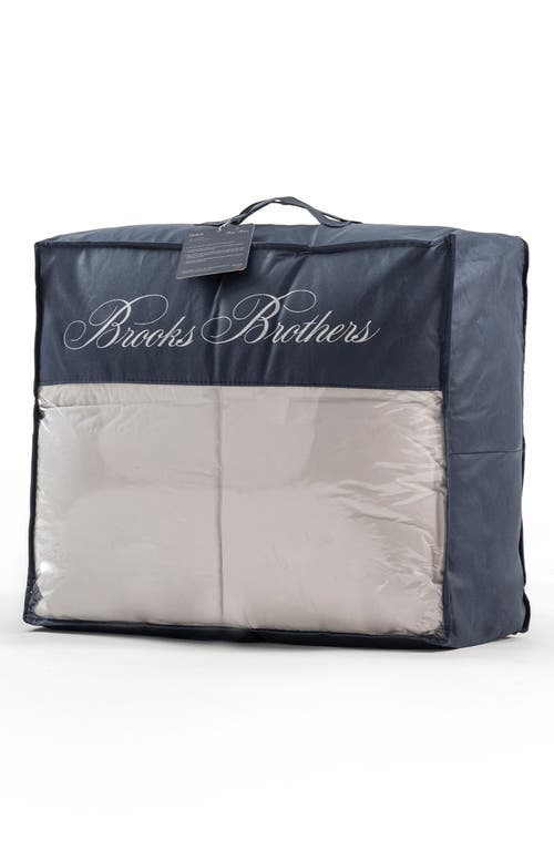 Brooks Brothers Goose Down Fill Comforter In Silver