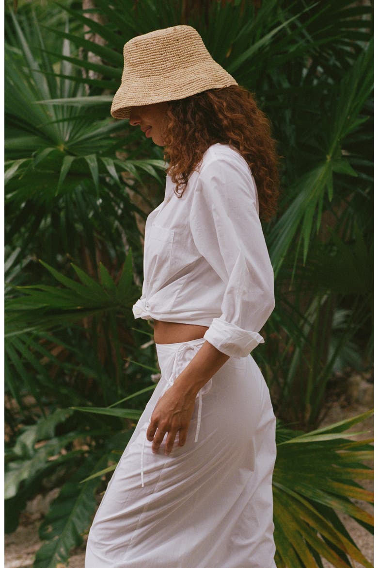 Tulum Straw Bucket Hat, Alternate, color, NATURAL
