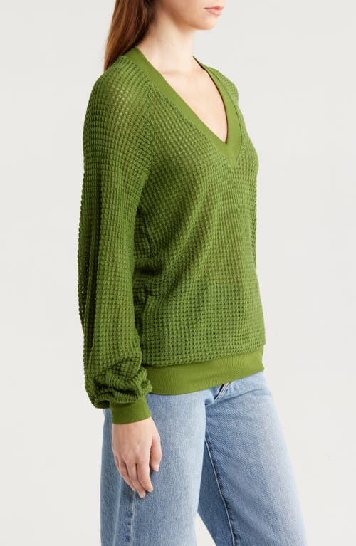 Gibsonlook Courtside Open Stitch Sweater