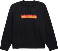 Palm Angels Kids' Flames Triangle Graphic Sweatshirt