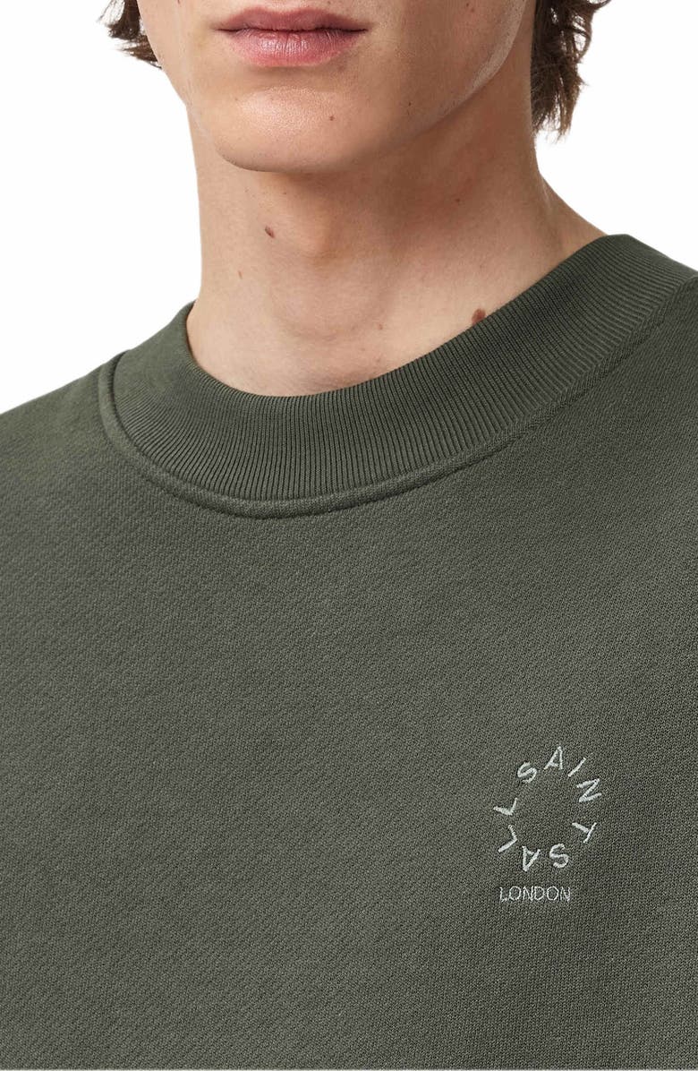 AllSaints Haven Sweatshirt, Alternate, color, Garnet Green